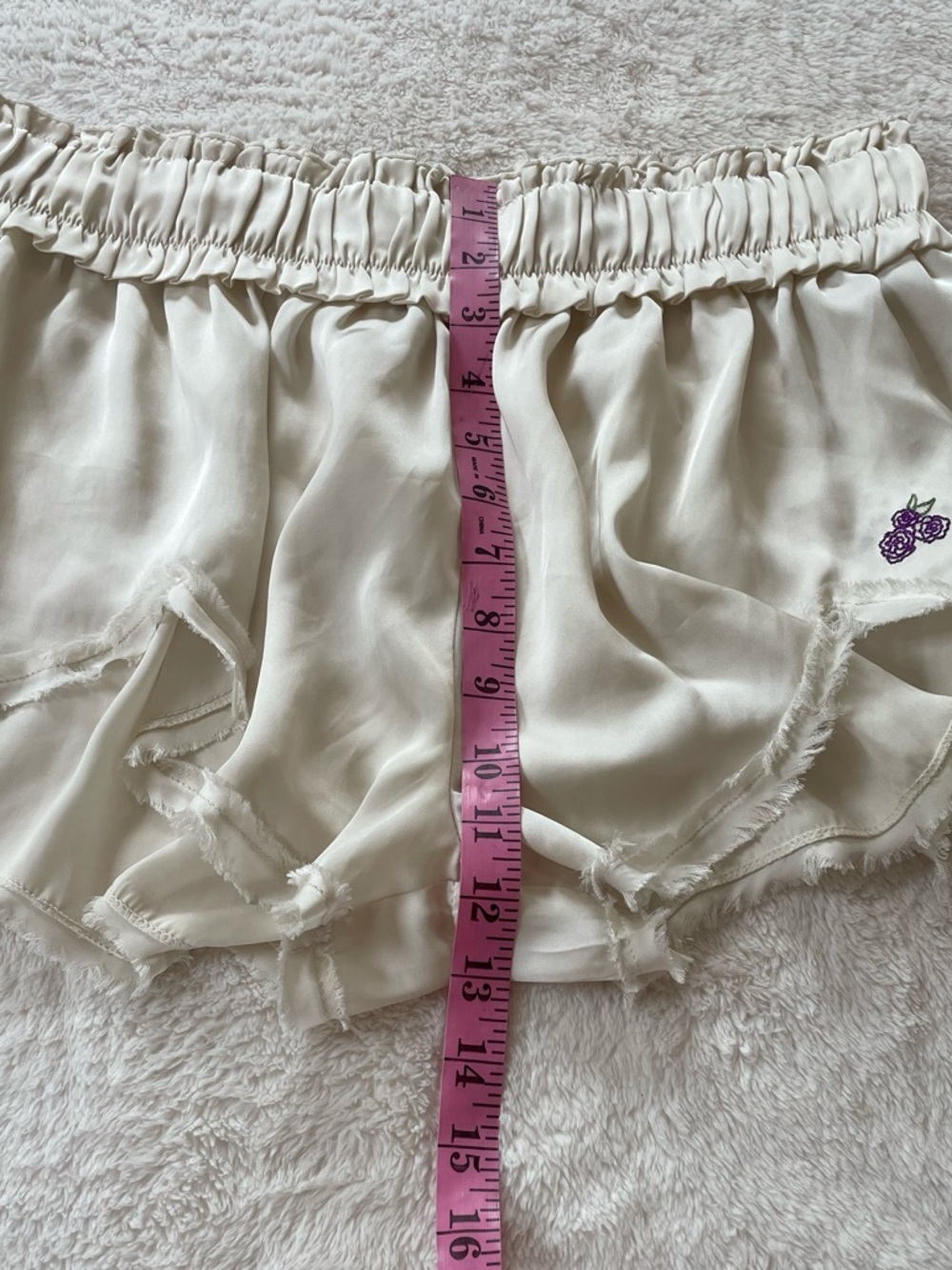 Intimately Free People Like Honey Satin PJ Shorts Size M Clean Girl Cozy Lounge - Picture 8 of 10